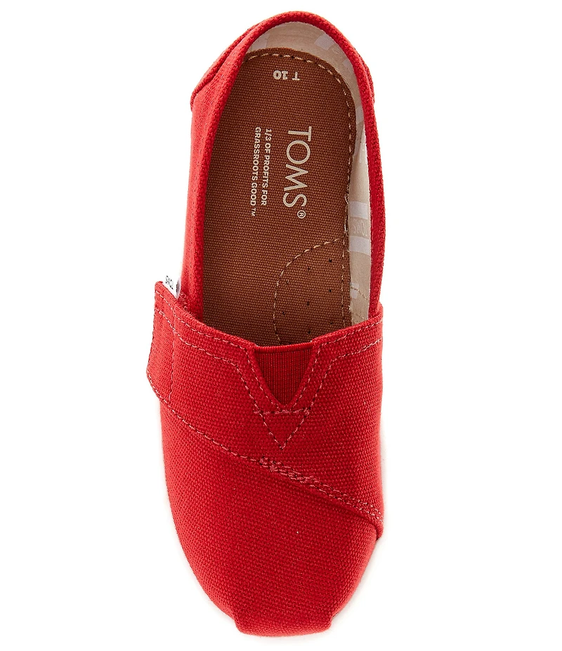 TOMS Kids' Classic Tiny Alpargata Hook-and-Loop Loafers (Infant)