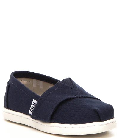 TOMS Kids' Classic Tiny Alpargata Hook-and-Loop Loafers (Toddler)