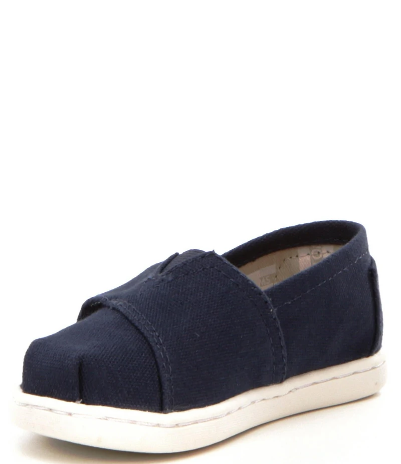TOMS Kids' Classic Tiny Alpargata Hook-and-Loop Loafers (Toddler)