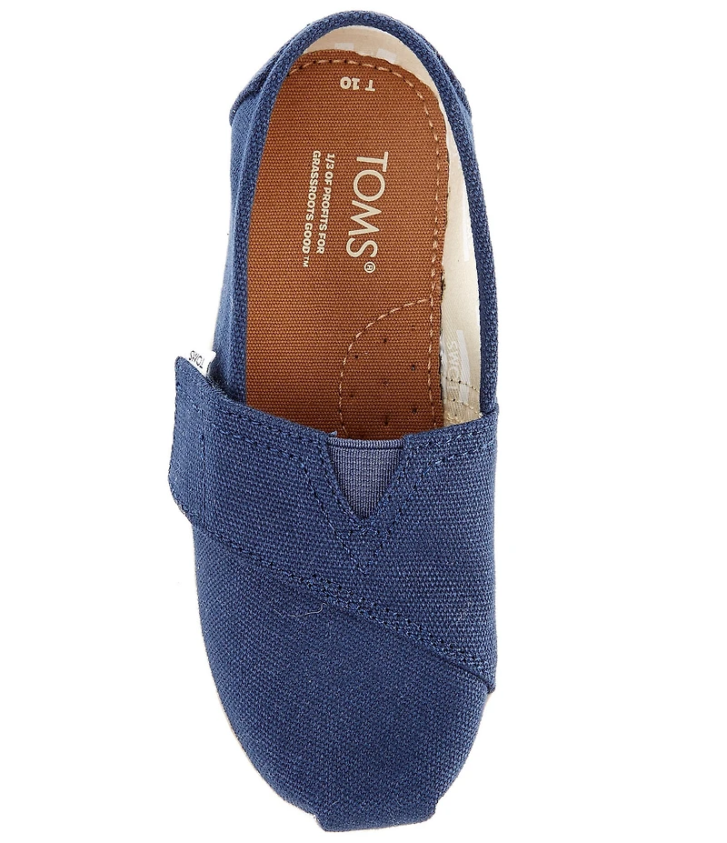 TOMS Kids' Classic Tiny Alpargata Hook-and-Loop Loafers (Toddler)