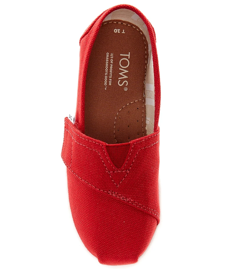 TOMS Kids' Classic Tiny Alpargata Hook-and-Loop Loafers (Toddler)