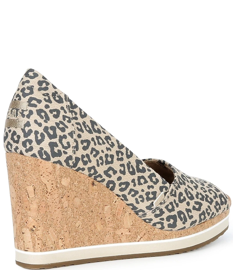 TOMS Leopard Print Essential Wedge Sandals