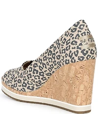 TOMS Leopard Print Essential Wedge Sandals