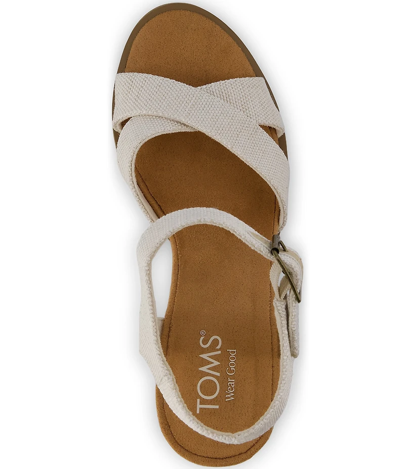 TOMS Majorca Ankle Wrap Block Heel Sandals
