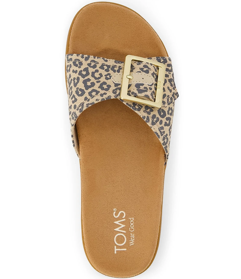 TOMS Marin Leopard Print Slide Sandals
