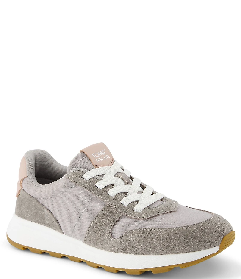 TOMS Women's TRVL LITE Retro Suede and Twill Sneakers