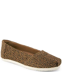 TOMS Women's Alpargata Leopard Print Slip On Flats