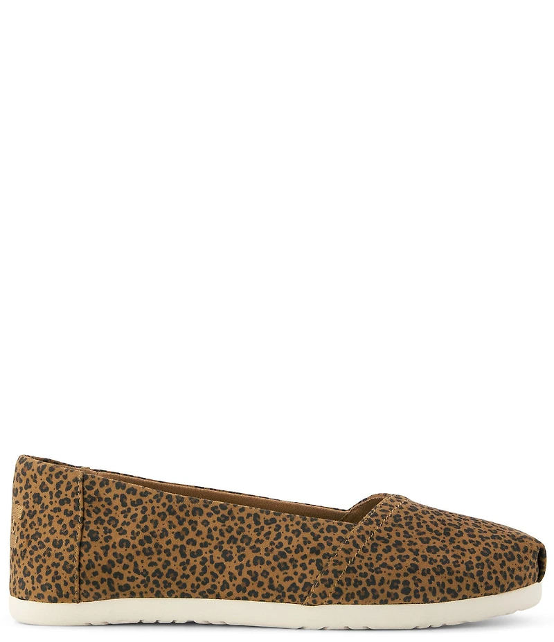 TOMS Women's Alpargata Leopard Print Slip On Flats