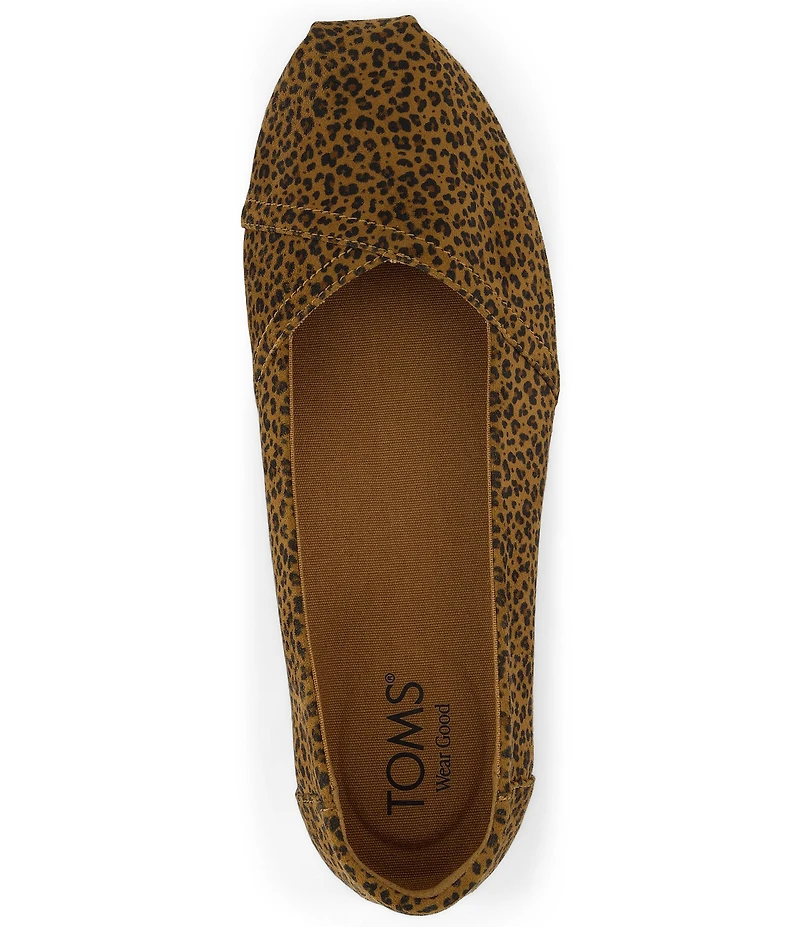 TOMS Women's Alpargata Leopard Print Slip On Flats