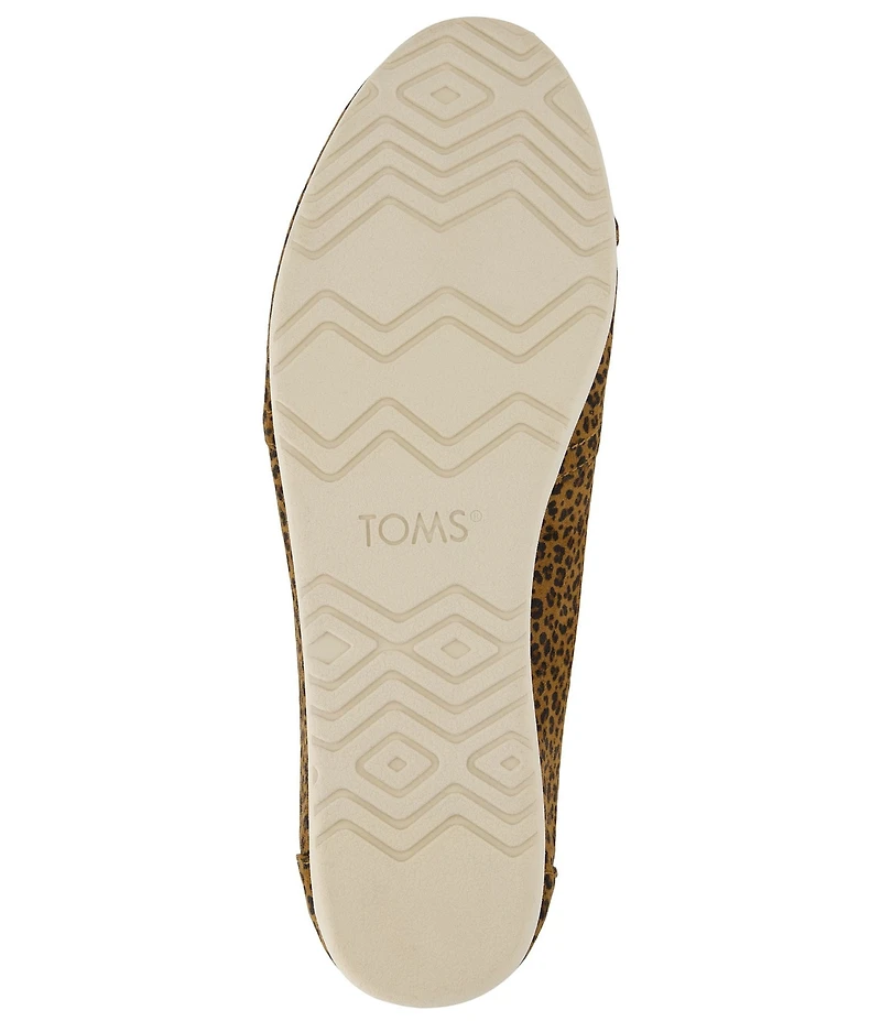 TOMS Women's Alpargata Leopard Print Slip On Flats