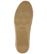 TOMS Women's Alpargata Ballet Microsuede Studded Slip On Flats