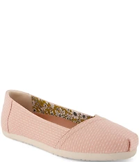 TOMS Women's Alpargata Chambray Dot Ballet Flats