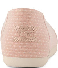 TOMS Women's Alpargata Chambray Dot Ballet Flats