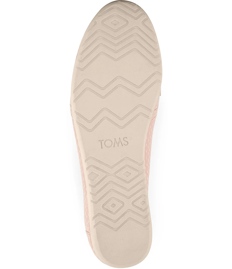 TOMS Women's Alpargata Chambray Dot Ballet Flats
