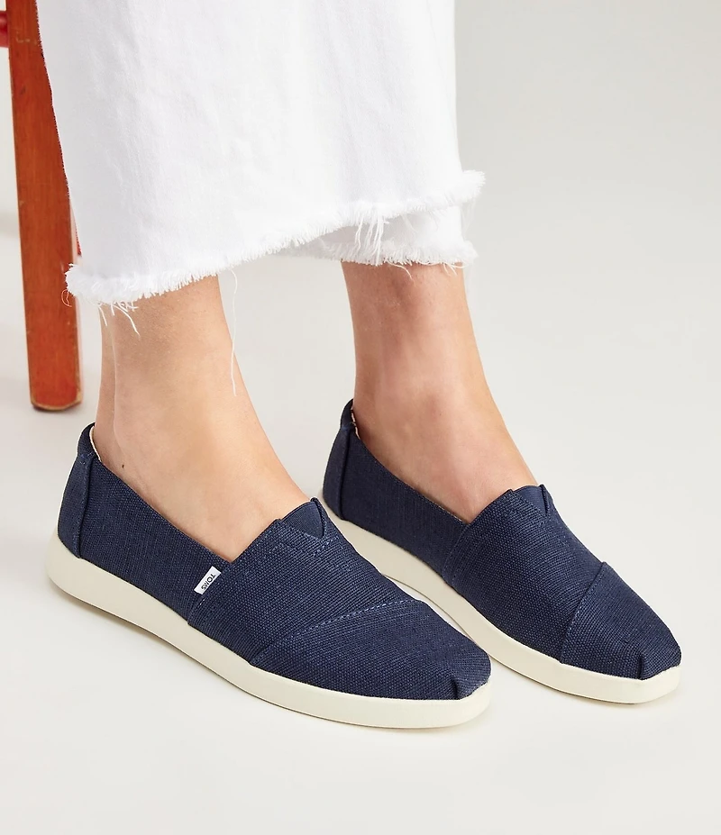 TOMS Women's Alpargata Plus Canvas Slip On Loafers