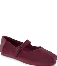 TOMS Women's Alpargata Velvet Mary Jane Flats