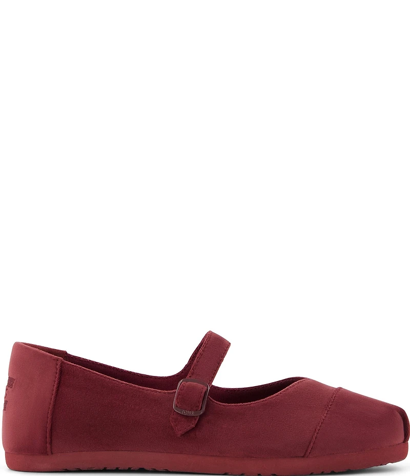 TOMS Women's Alpargata Velvet Mary Jane Flats