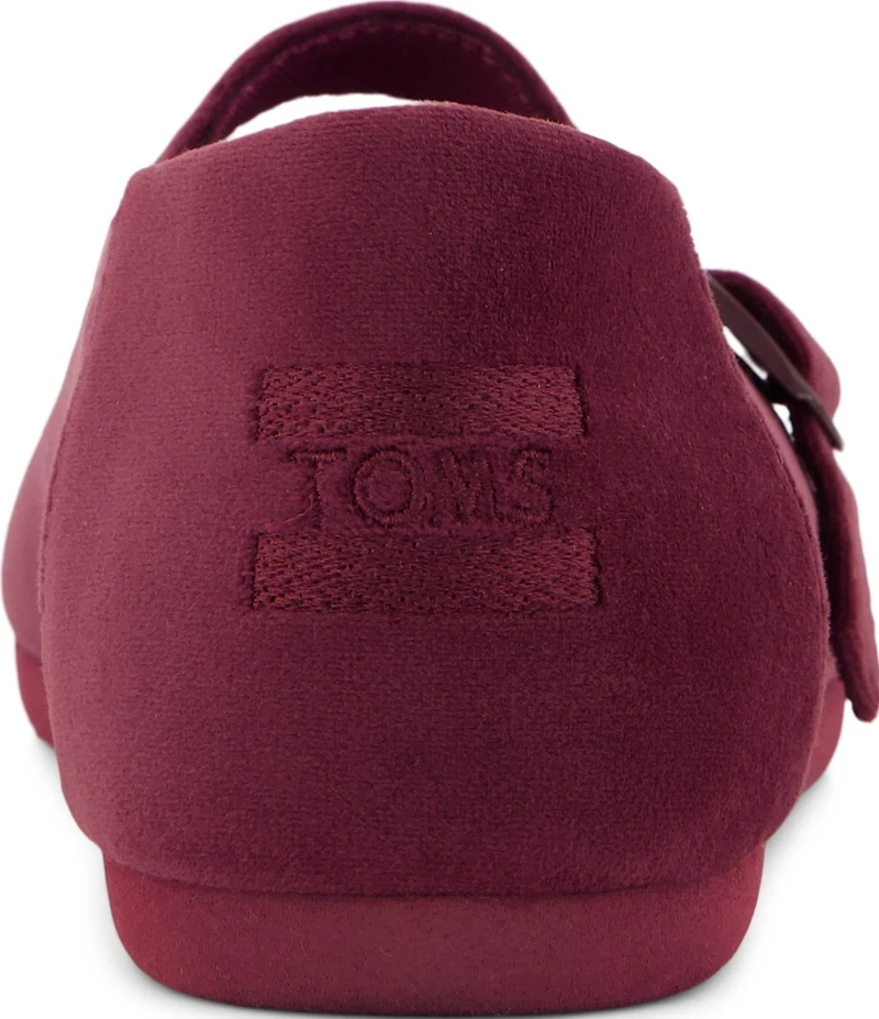 TOMS Women's Alpargata Velvet Mary Jane Flats