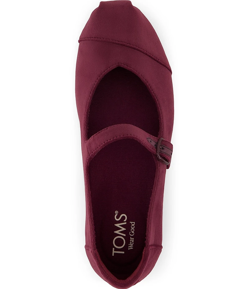 TOMS Women's Alpargata Velvet Mary Jane Flats