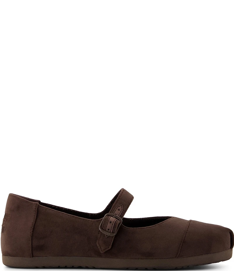 TOMS Women's Alpargata Velvet Mary Jane Flats