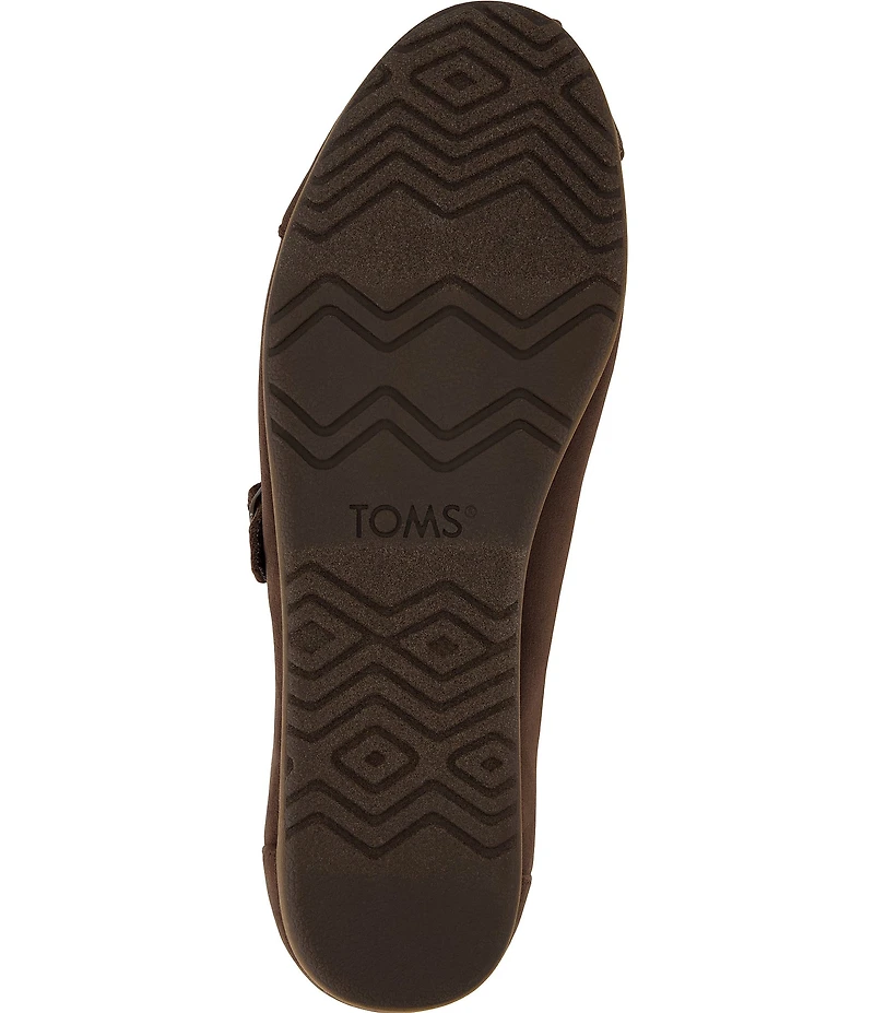 TOMS Women's Alpargata Velvet Mary Jane Flats
