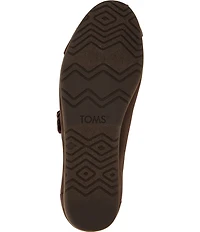 TOMS Women's Alpargata Velvet Mary Jane Flats