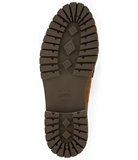 TOMS Women's Cara Leather Bow Detail Lug Loafers