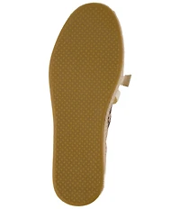 TOMS Women's Carolina Lace Up Snake Print Suede Flatform Espadrilles