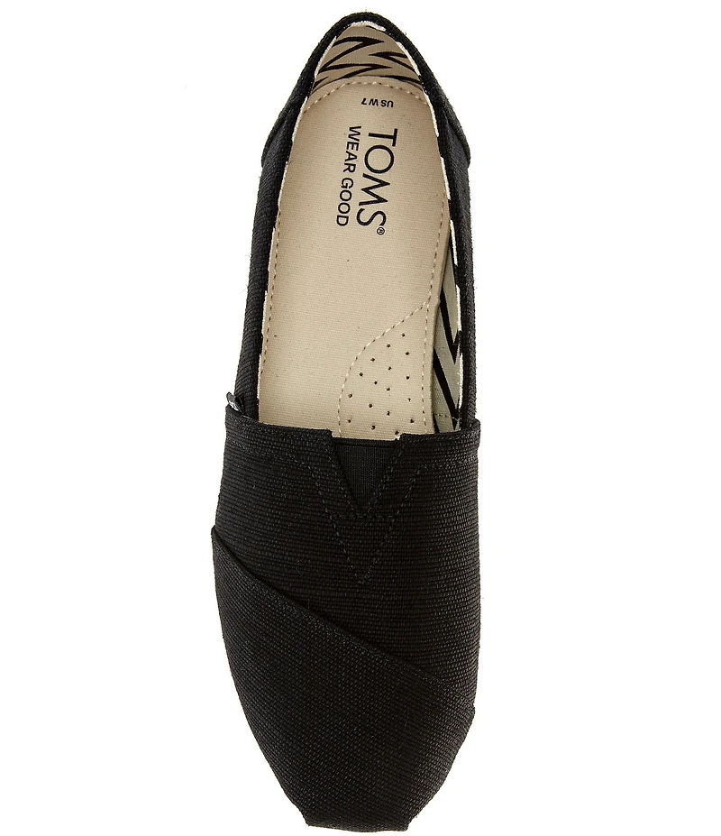 TOMS Women's Classic Alpargata Heritage Canvas Slip On Loafers