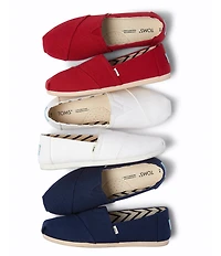 TOMS Women's Classic Alpargata Heritage Canvas Slip On Loafers