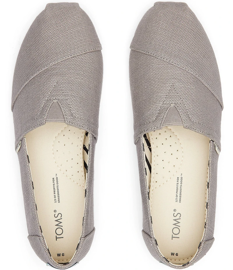 TOMS Women's Classic Alpargata Heritage Canvas Slip On Loafers