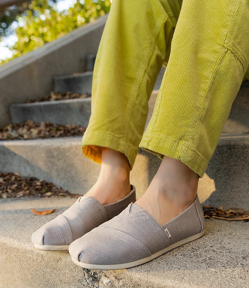 TOMS Women's Classic Alpargata Heritage Canvas Slip On Loafers