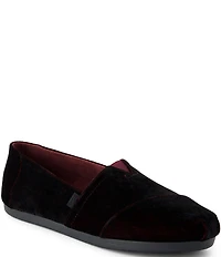 TOMS Women's Classic Alpargata Velvet Cloudbound Slip On Loafers
