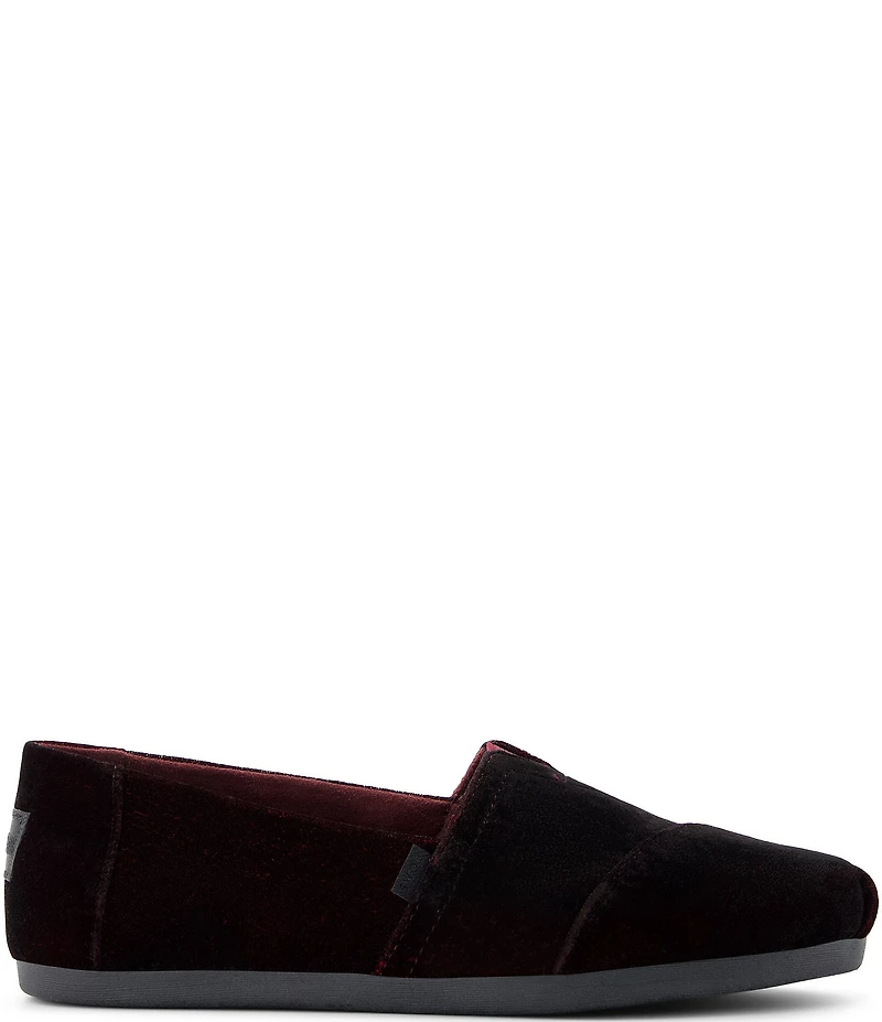 TOMS Women's Classic Alpargata Velvet Cloudbound Slip On Loafers
