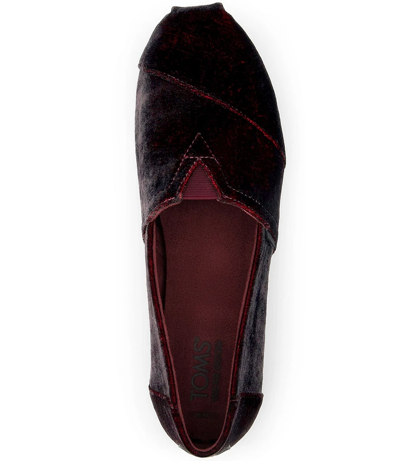 TOMS Women's Classic Alpargata Velvet Cloudbound Slip On Loafers