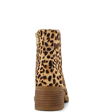 TOMS Women's Delilah Leopard Print Calf Hair Booties