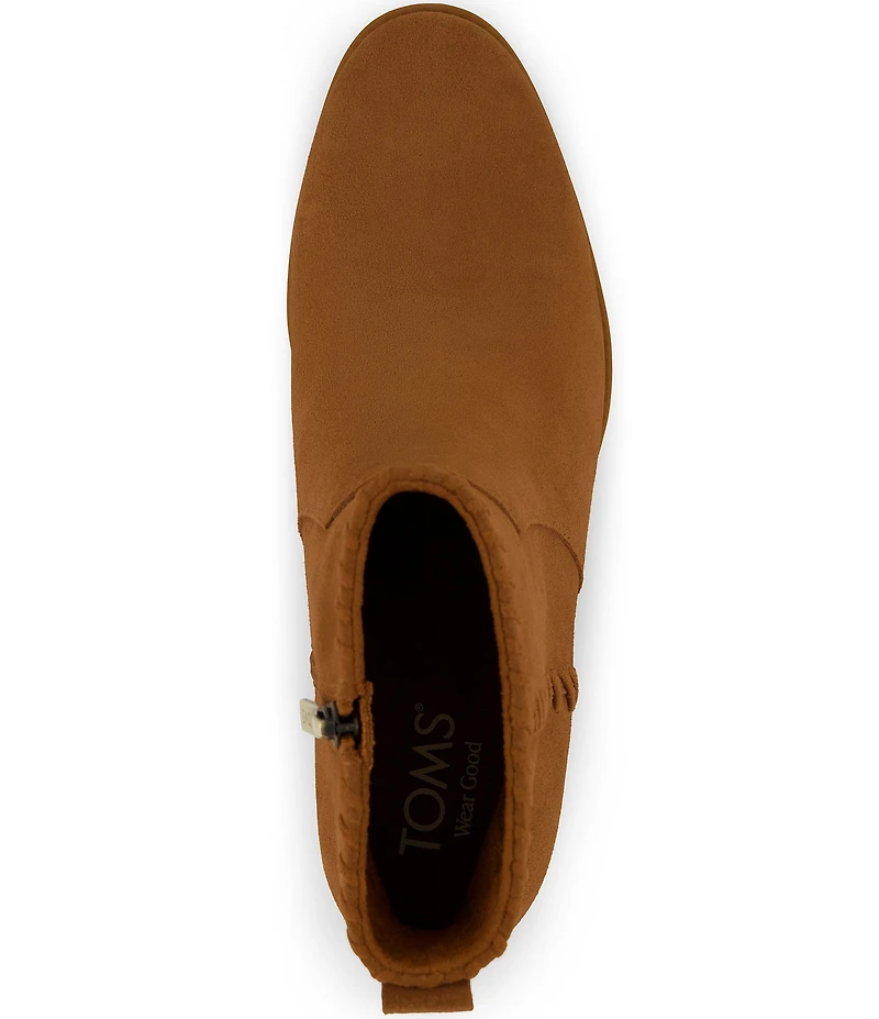 TOMS Women's Delilah Water Repellent Suede Booties