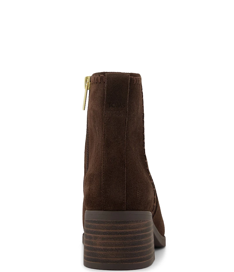 TOMS Women's Delilah Water Repellent Suede Booties