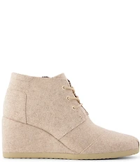 TOMS Women's Desert Wedge Plus Shimmer Twill Booties