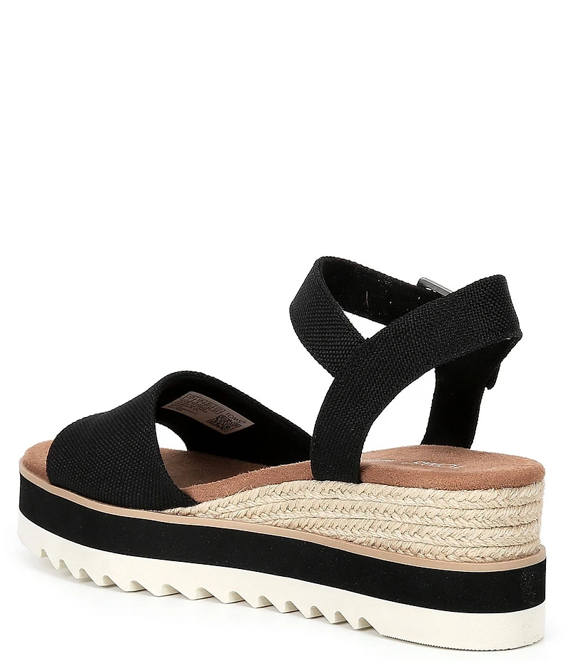 TOMS Diana Espadrille Platform Wedges