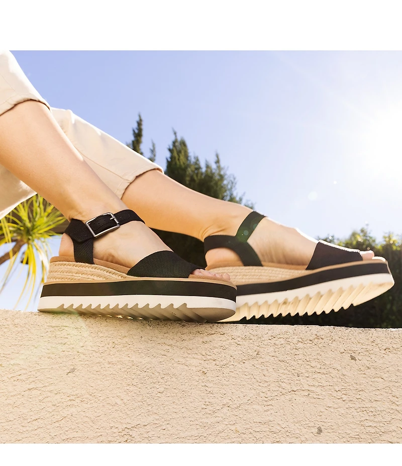 TOMS Diana Espadrille Platform Wedges