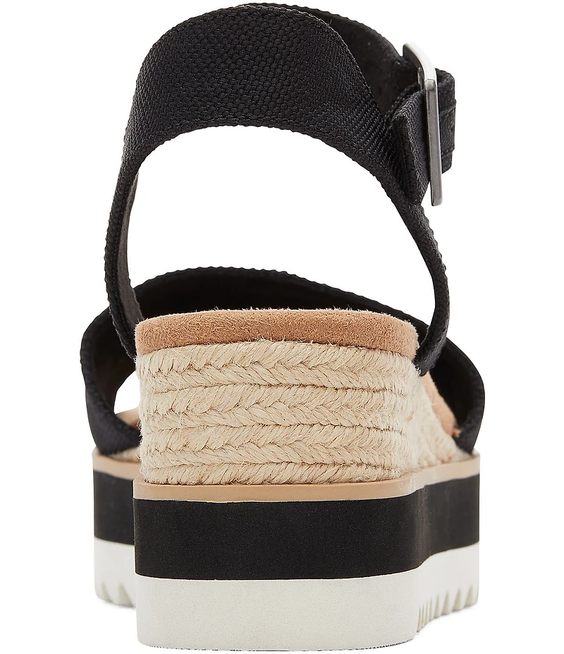 TOMS Diana Espadrille Platform Wedge Sandals