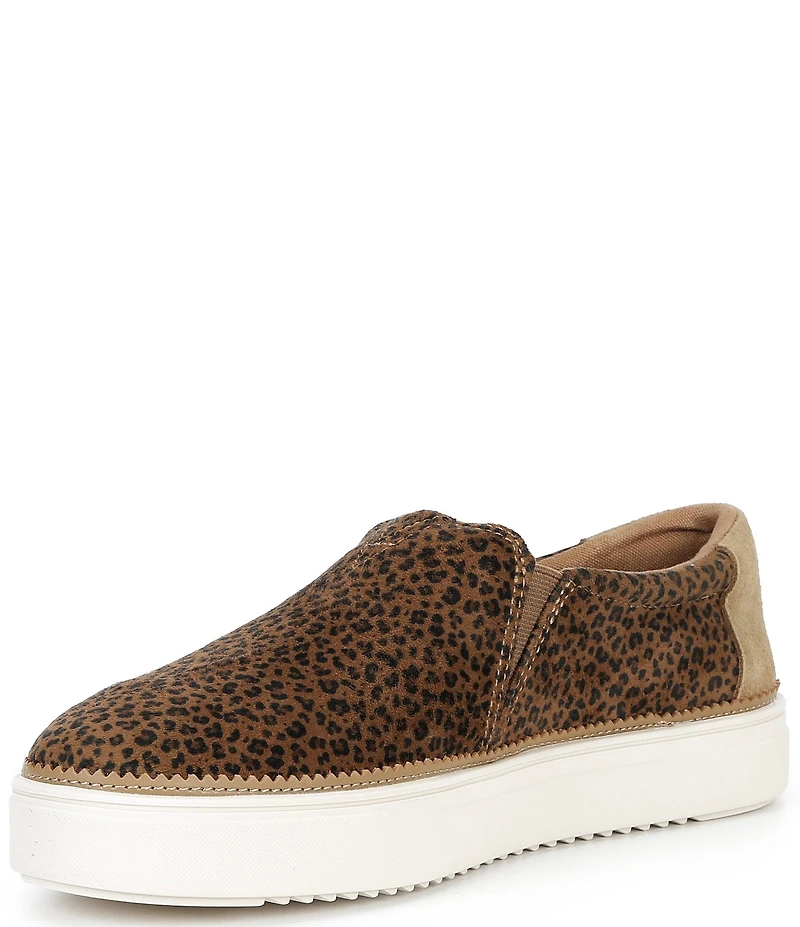 TOMS Women's Emily Leopard Print Slip On Sneakers