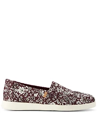 TOMS Women's Floral Print Alpargata Plus Slip On Flats