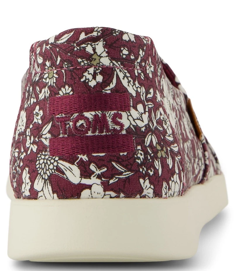 TOMS Women's Floral Print Alpargata Plus Slip On Flats