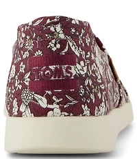 TOMS Women's Floral Print Alpargata Plus Slip On Flats