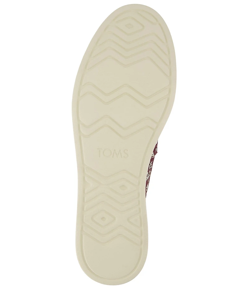 TOMS Women's Floral Print Alpargata Plus Slip On Flats
