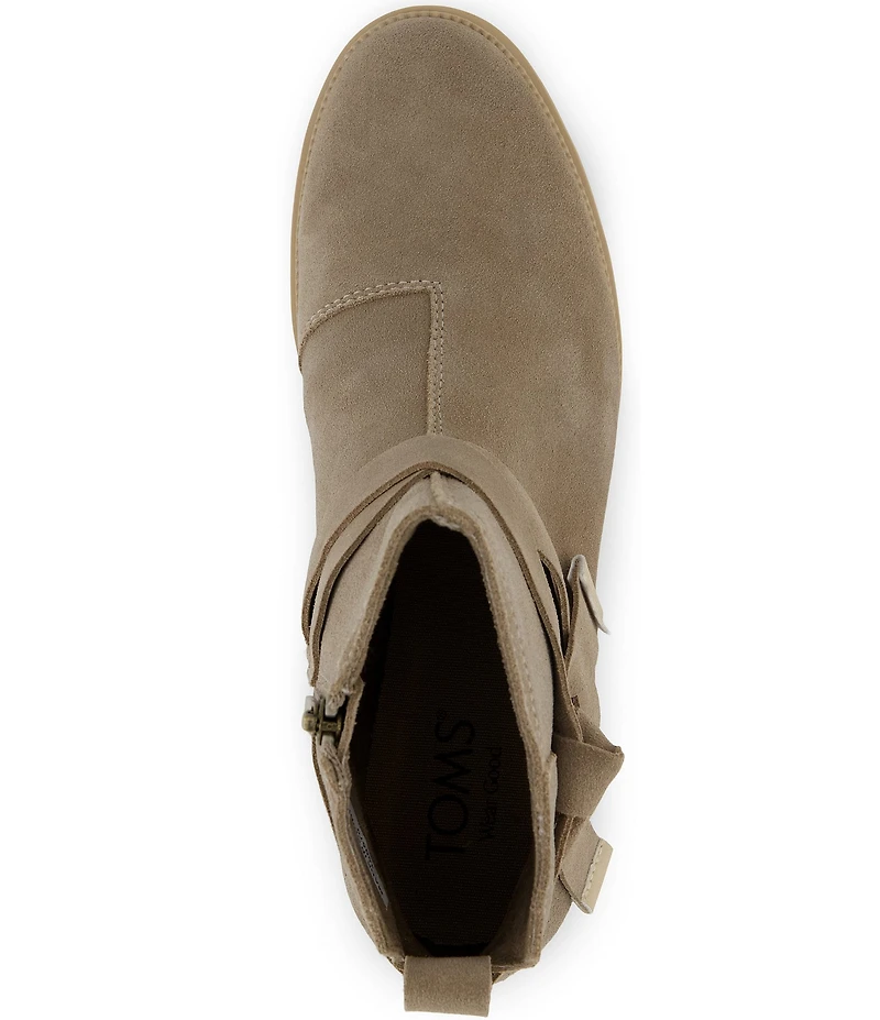 TOMS Women's Marlow Suede Wedge Booties