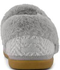 TOMS Women's Oslo Herringbone Faux Fur Slippers