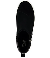TOMS Women's Percy Suede Side Zip Platform Sneaker Booties
